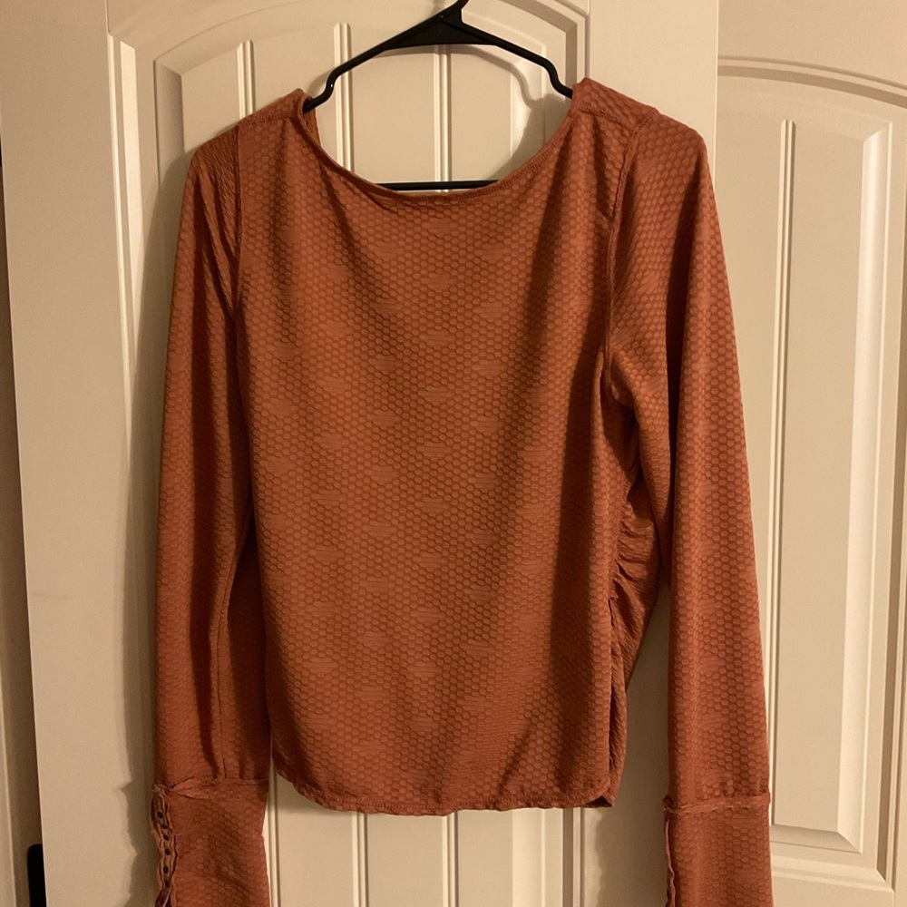 Free People Womens Burnt Orange Sz XL Top